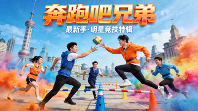 最新综艺《奔跑吧兄弟》明星竞技高清海报